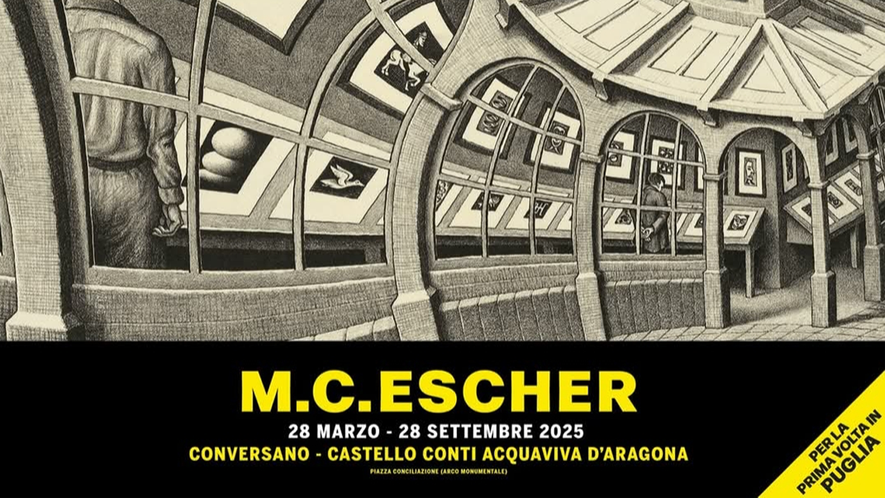 escher-mostra-puglia-conversano-castello-aragonese